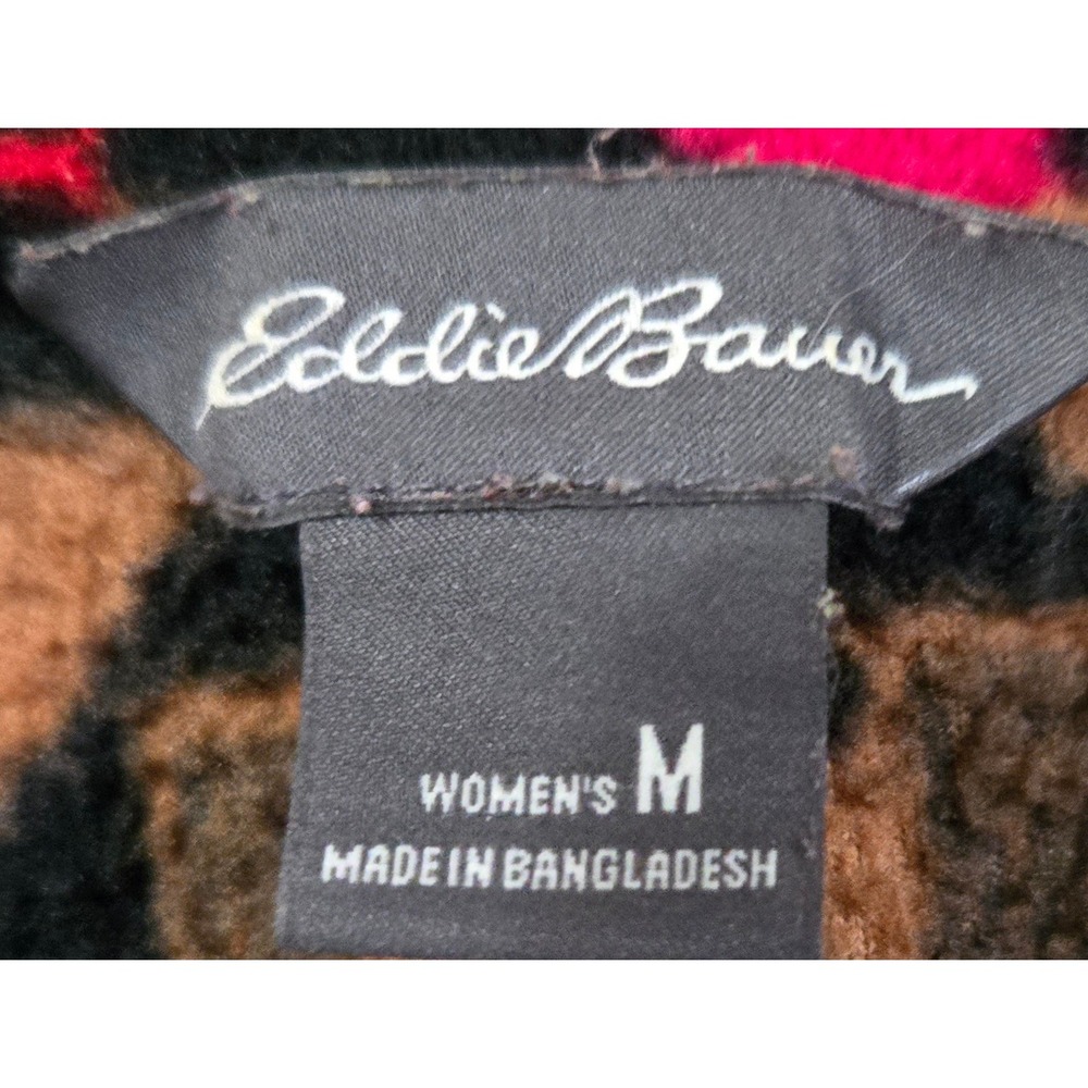 Eddie Bauer Gorpcore, Women M Fleece Pullover Quarter Zip Southwestern Geometric - Picture 8 of 9